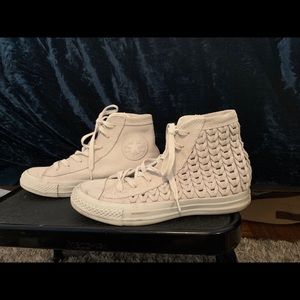 Suede Converse High Tops Size 7